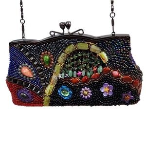 ForNine Beaded Evening Bag Clutch‎ Purse Formal Occasion